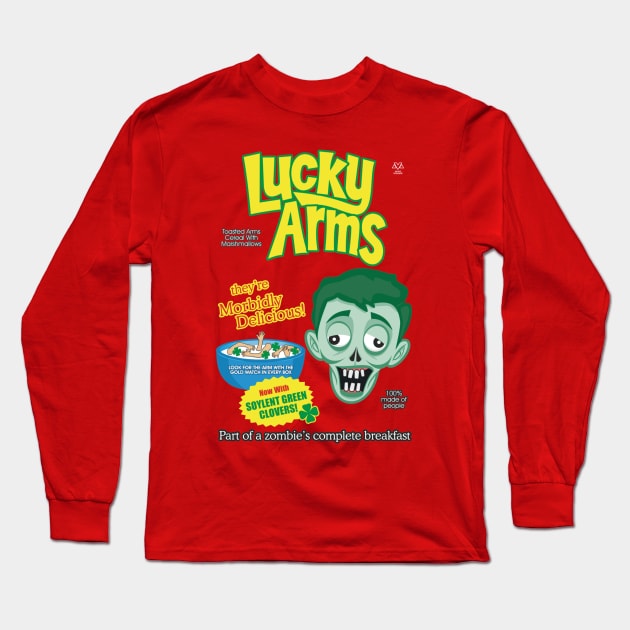 Lucky Arms Long Sleeve T-Shirt by Movie Vigilante